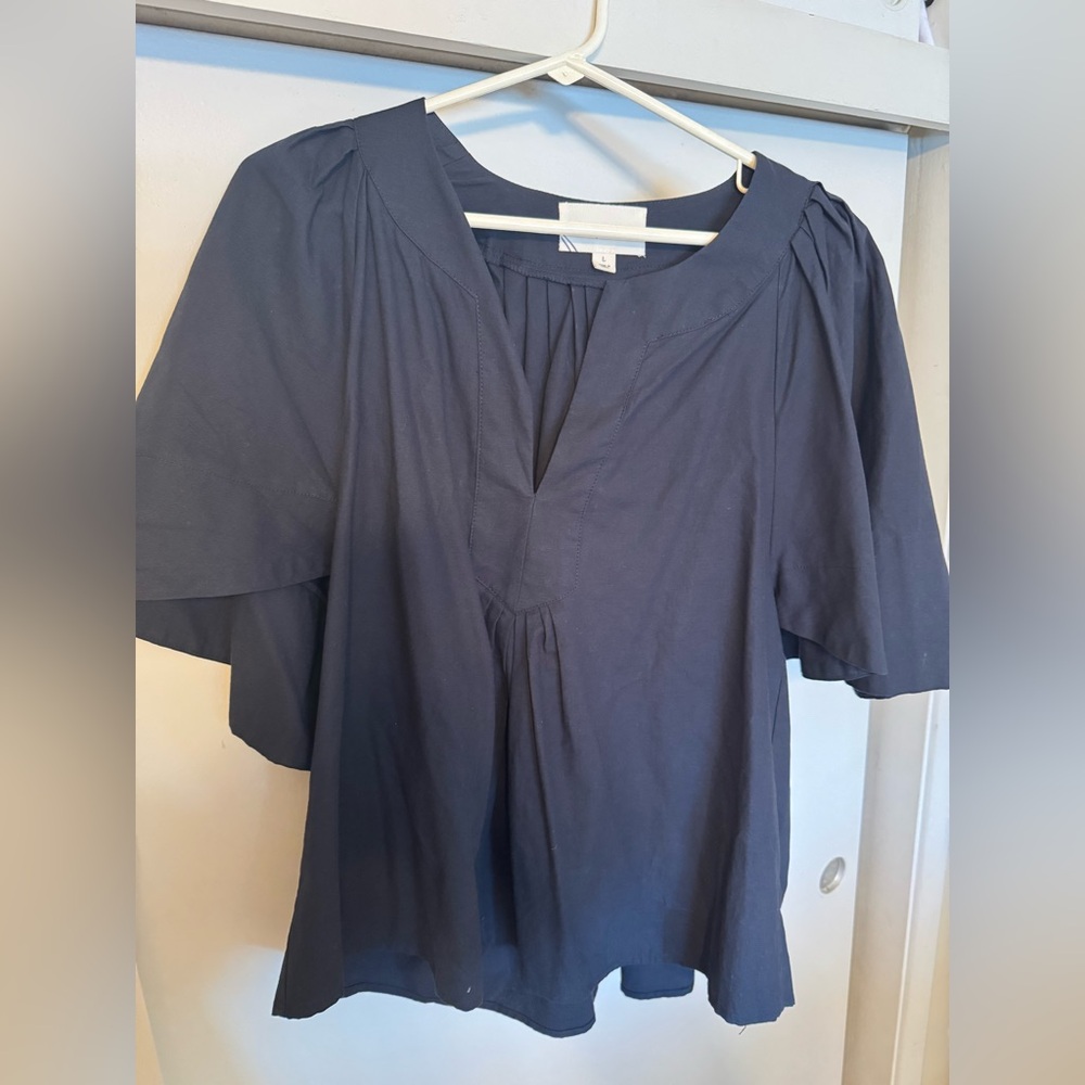 Tuckernuck Navy Blouse